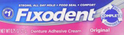 Fixodent Complete Original Denture Adhesive Cream 0.75 Oz (Pack of 4) Toothpaste  (21 g, Pack of 4)