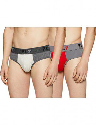 FL7 Mens Solid Brief (Pack of 2)