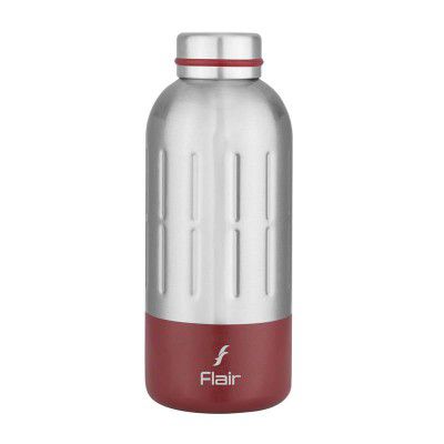 Flair CORE Insulated Steel Bottle | Upto 24 Hours Hot & Cold  (400 ml,Red)