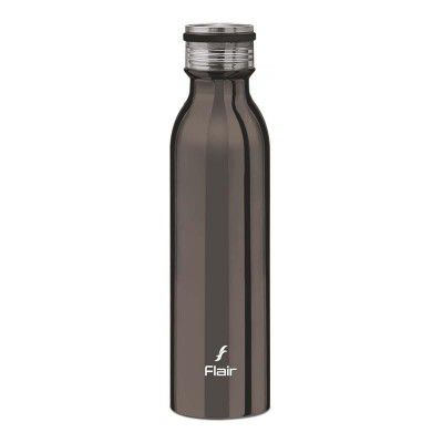 Flair Elite Insulated Steel Bottle | Upto 24 Hours Hot & Cold (750 ml,Gun Metal)