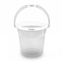 FLAIR Estella Crystal 14 LTR Clear I Plastic Bathroom Bucket ...