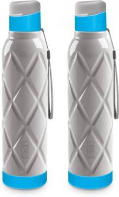 FLAIR Excel Plastic Insulated Blue Color (Set of 2) 700 ml Bottle