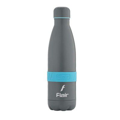 Flair Fuel Insulated Steel Bottle | Upto 24 Hours Hot & Cold(750 ml,Grey)