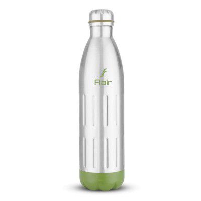 Flair Ivy Insulated Steel Bottle (1000 ml,Green)