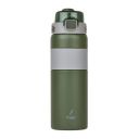 FLAIR Onyx Vacuum Insulated Stainless Steel Sports Aqua Water Bottle - 800 ML, Green Color, Thermal Bottle, Leak Proof, Drinking Bottle for Office, Home, Kitchen, Hiking, Treking...