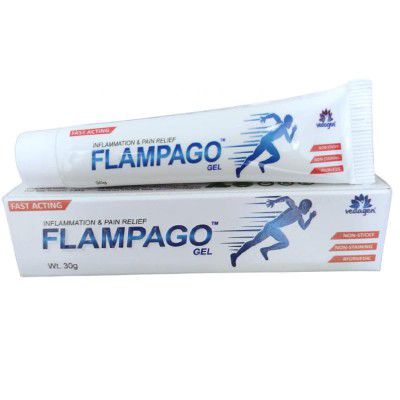 Flampago Fast Acting Pain Relief Gel For Back Pain, Joint Pain, Sprain, Strain, Knee Pain, Sports Injury 30g (30g x 1)