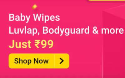 Flash Sale [1pm to 2 pm] | Baby Wipes at 99