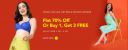 Zivame - Flat 70% Off or Buy 1 Get 3 Free...