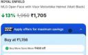 Flat ₹400 Off On Checkout On Royal Enfield mlG Helmets...
