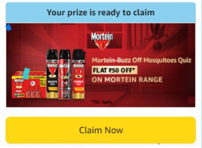 Flat ₹50 Cashback on Mortine Products