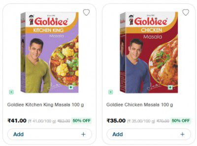 Jiomart Loot : Flat 50% OFF - Goldiee Masala 