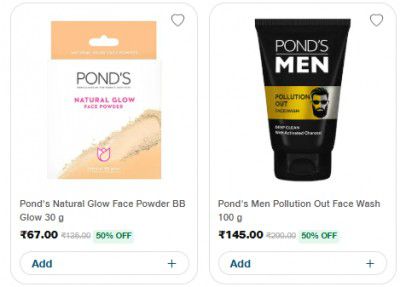 Jiomart : Upto 50% Off On Ponds Beauty Products | Starts At Rs 142