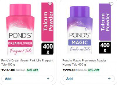 jioMart Loot: Flat 50% OFF - Pond's Talc