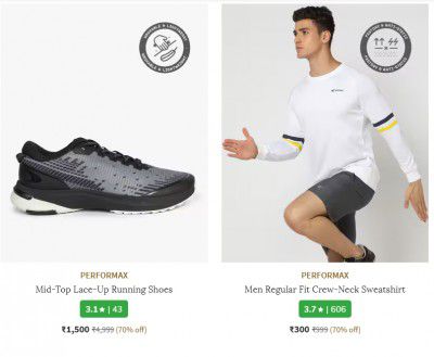Upto 84% Off On Performax Men Clothing