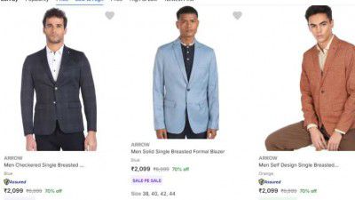 FLAT 70% OFF | ARROW BLAZERS FOR MEN'S