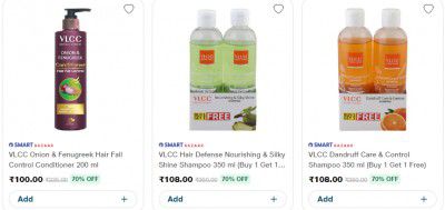 Jiomart : Flat 75% Off on VLCC hair Care Product