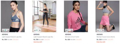 Flat 70% off on Women's Adidas Clothing