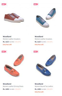 Upto 75% OFF | Woodland Footwear, For Women
