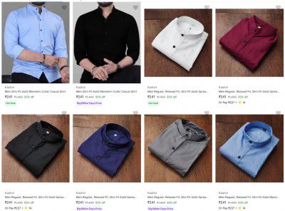 Flipkart : Flat 83% OFF On Kashvi Casual Shirts | Starts At Rs 241