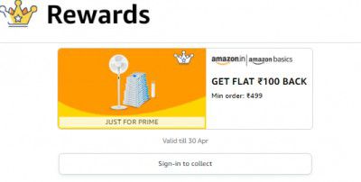 Amazon : Flat Rs.100 Cashback On Min. Order Rs.499 On Kitchen products