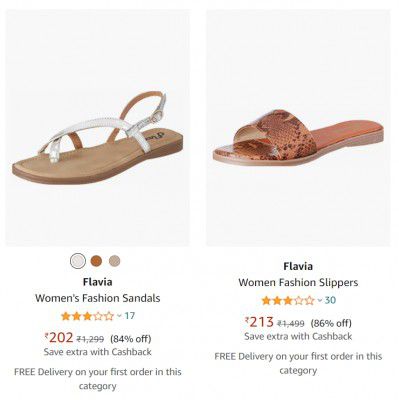 Flavia Women's Fashion Sandals up to 86% off