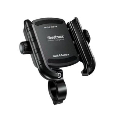FLEETTRACK Mobile Holder Mount with Quick Release Buckle - Jaw Grip Waterproof Holder for Bike/Scooter with Vibration Controller | 360° Rotation | Ideal for Maps & GPS Navigation