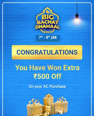 Flipkart Big Bachat Dhamal: ₹500 Coupon on Air Conditioner