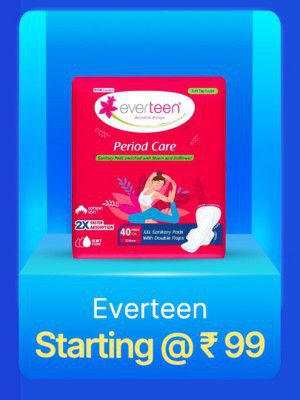 Flipkart Big Billion Days Everteen Offer: Everteen Sanitary Pads from Rs. 99/- 