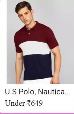 Flipkart Big Billion Days Nautica offers: Nautica T-shirts under ₹649/-