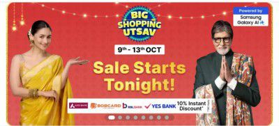 Flipkart Big Shopping Utsav Sale Going To Start Tonight at 12 Am.
