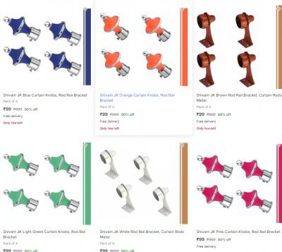 Flipkart: Curtain Rod @99 | Upto 90% Off