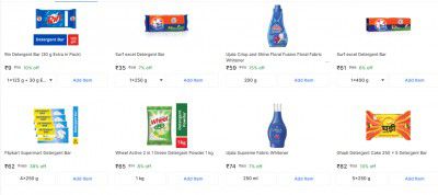 Flipkart Grocery : Detergents & Laundry Starts At Rs 9