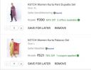 Flipkart : Ketch Womens Suits Upto 86% Off...