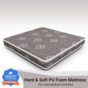 Flipkart Perfect Homes Asteria - Dual Comfort 4 inch Single PU Foam Mattress (L x W: 72 inch x 30 inch)...