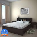 Flipkart Perfect Homes Opus Engineered Wood Queen Box Bed  (Finish Color - American Espresso, Delivery Condition - Knock Down)...