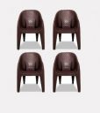 Flipkart Perfect Homes Plastic Living Room Chair (Finish Color - BROWN Finish, DIY(Do-It-Yourself))...