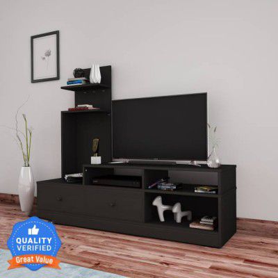 Flipkart Perfect Homes Sirena Engineered Wood TV Entertainment Unit  (Finish Color - Chocolate Wenge, Knock Down)