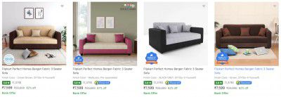 Flipkart Perfect Homes Sofas & Sectionals Upto 88% Off