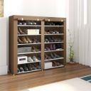 Flipkart Perfect Homes Studio 2 Door Plastic Collapsible Shoe Stand (12 Shelves, DIY(Do-It-Yourself))...