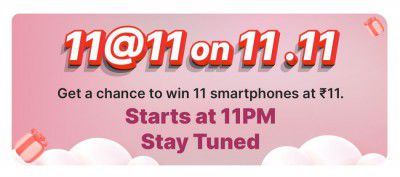 Flipkart Singles Day Sale | Chance to Win Smartphones at ₹11
