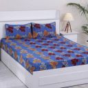 Flipkart SmartBuy 140 TC Microfiber Double Floral Flat Bedsheet...