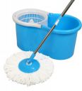 Flipkart SmartBuy 360° Spin Blue Bucket Mop Set with single Microfiber Refill Mop Set...