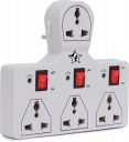 Flipkart SmartBuy 4 UNIVERSAL SOCKET 3 SWITCH MULTI PLUG EXTENSION BOARD ...