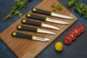 Flipkart SmartBuy 5 Pc Stainless Steel Knife Set Premium Stainless With Soft Grip 4 Knife & 1 Peeler Set (Pack Of 5)...