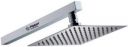 Flipkart SmartBuy 6x6 (6 inch) UltraSlim Stainless Steel Heavy Rain Shower Head with 12 inch Arm (Silver, Chrome Finish) Shower Head...
