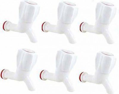 Flipkart SmartBuy BT-006 Classic Plastic Bib Tap - 6 Pieces Bib Tap Faucet  