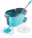 Flipkart SmartBuy Bucket Spin Mop Floor Cleaning and Mopping System2 Microfiber Refills,Aqua Green Bucket, Mop, Mop Set...