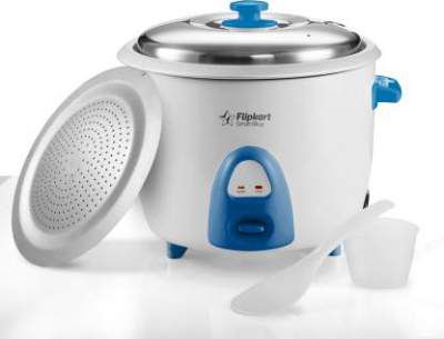 Flipkart SmartBuy CFXB18 Electric Rice Cooker (1.8 L, White, Blue)