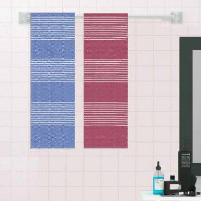 Flipkart SmartBuy Cotton 410 GSM Bath, Hair, Beach Towel Set (Pack of 2)