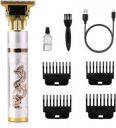 Flipkart SmartBuy FKSB 1039 Professional Hair Clippers for Men Pro Li Outliner Fully Waterproof Trimmer 120 min Runtime 4 Length Settings  (White, Gold)...
